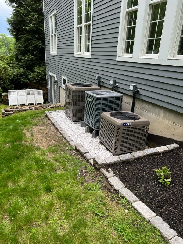 New HVAC Units connected to nice home